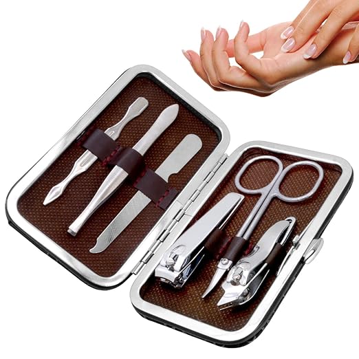 Lumivelle SJ 6 in 1 Nail Art Clipper Pedicure Manicure Tweezer Cutter Earpick Tool Set - 29