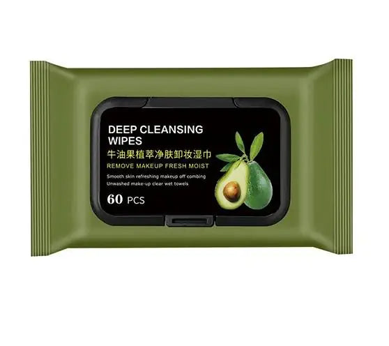 Lumivelle Avocado Makeup Remover Wipes (60 Pcs)