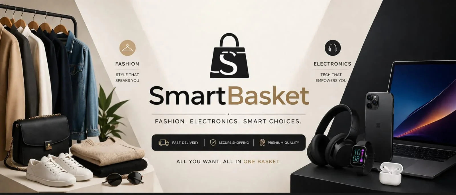 SmartBasket: Fashion & Electronics Store with Fast Delivery, Secure Shopping, Premium Quality