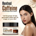 Retinol Caffeine Anti Wrinkle Face Cream with natural coffee extract for skin tightening and dark circle reduction