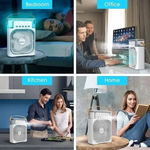 Portable air cooler for bedroom, office, kitchen, and home use with misting function